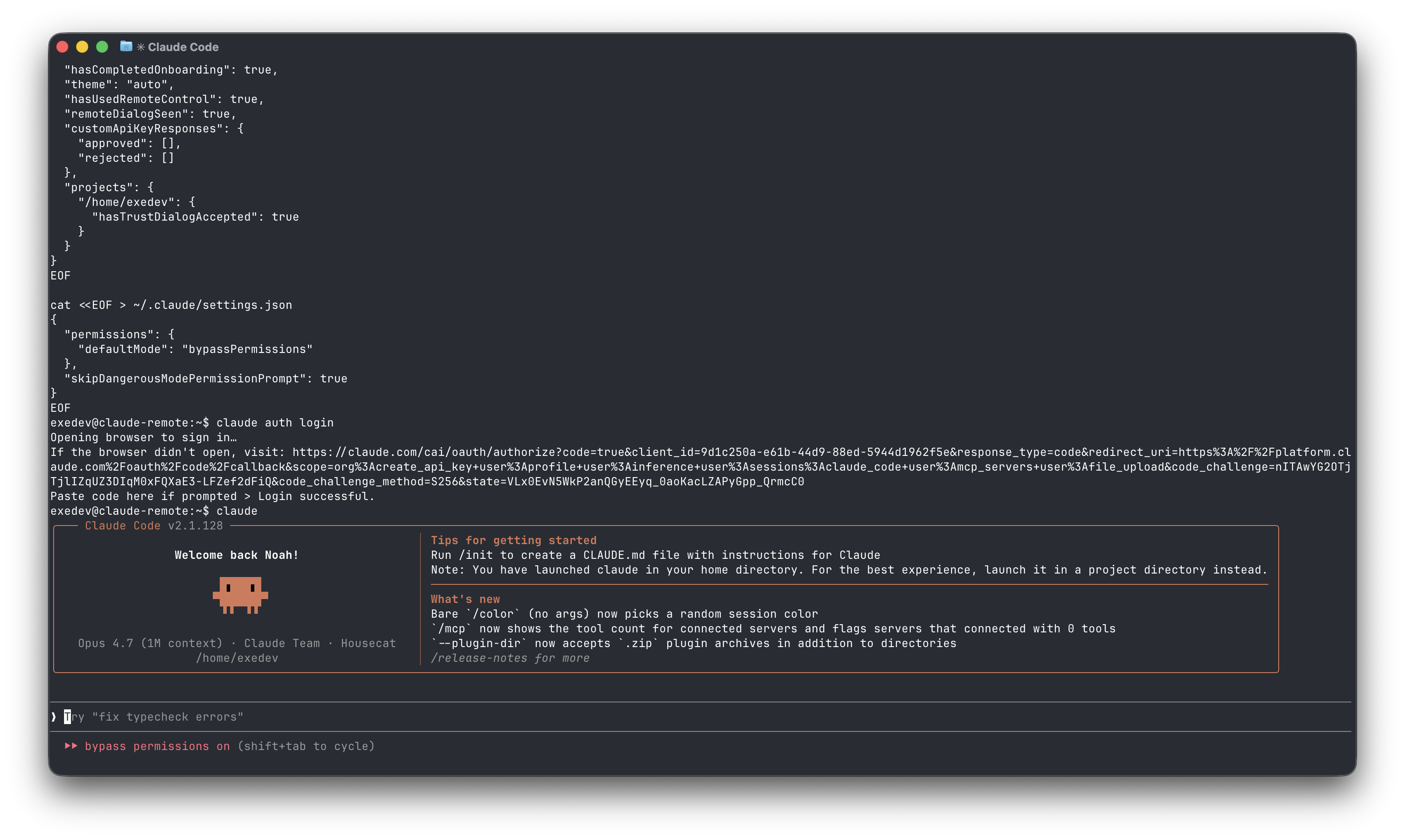 claude on a cloud computer with no setup and &ldquo;bypass permissions on&rdquo;