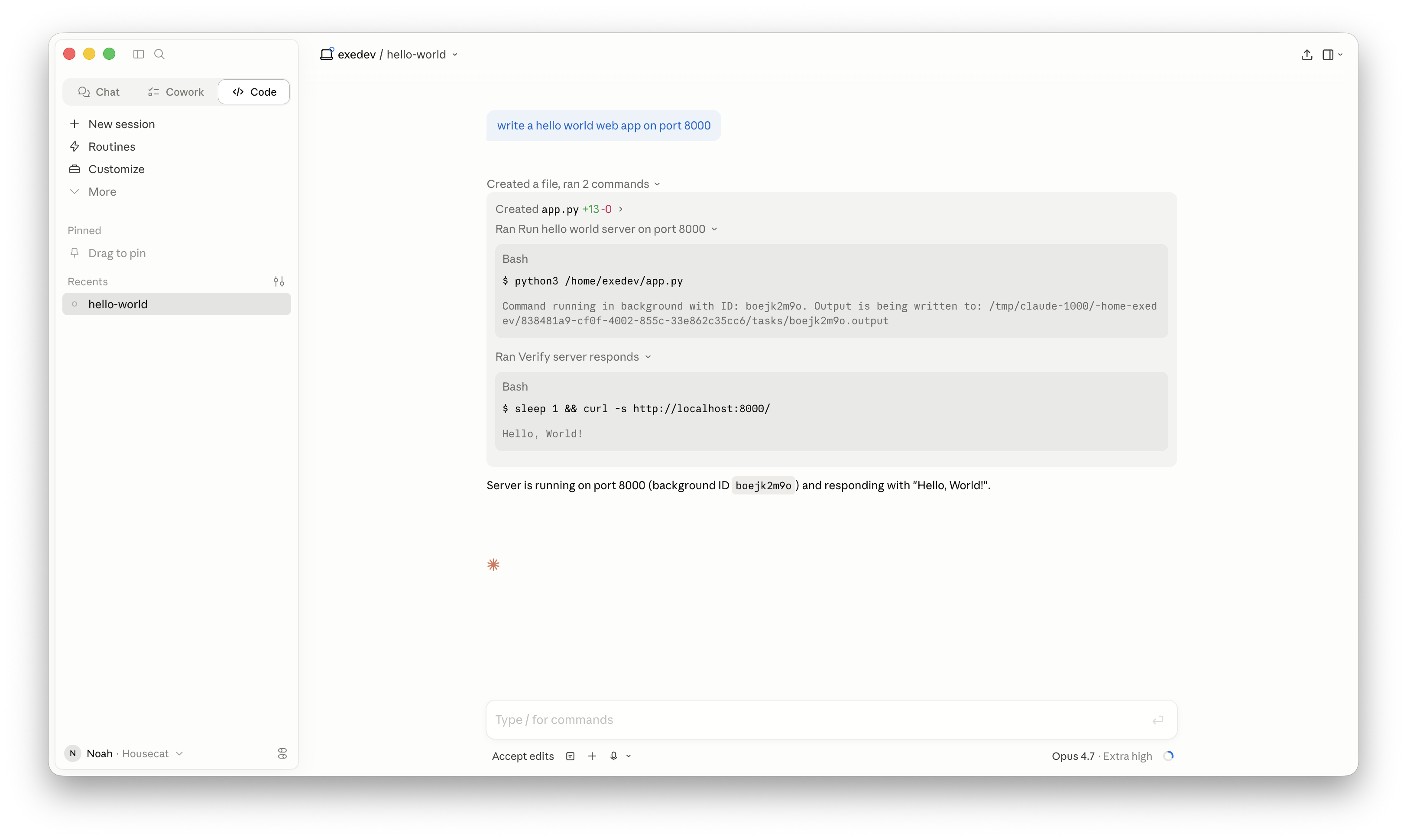 claude.ai/code in a desktop browser